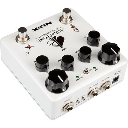 NU-X Verdugo Series Ace Of Tone Dual Overdrive Effects Pedal with Tubeman MKII and Morning Star — view 6