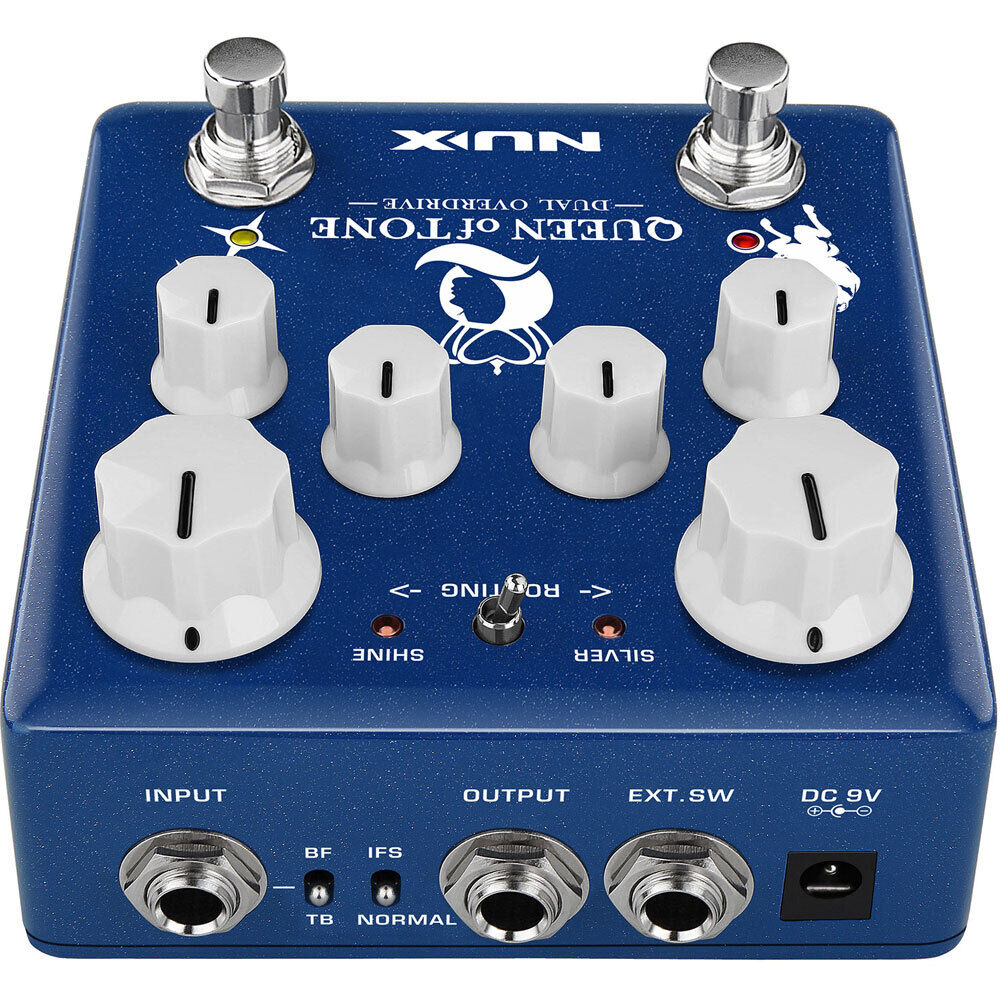 NU-X Verdugo Series Queen of Tone Dual Overdrive Effects Pedal — view 5