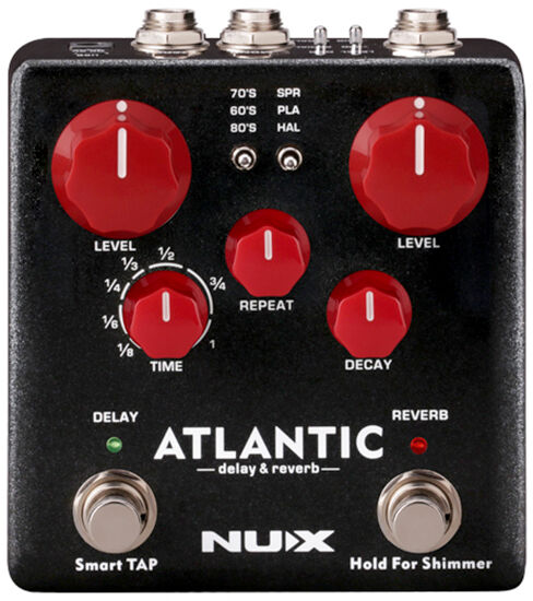 NU-X Verdugo Series Atlantic Delay & Reverb Effects Pedal