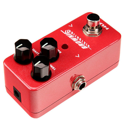 NUX Brownie Distortion Effects Pedal - Mini Core Series, Hybrid Circuit, True Bypass, Lightweight Aluminum, Luminous Knobs, 9V DC Supply — view 2