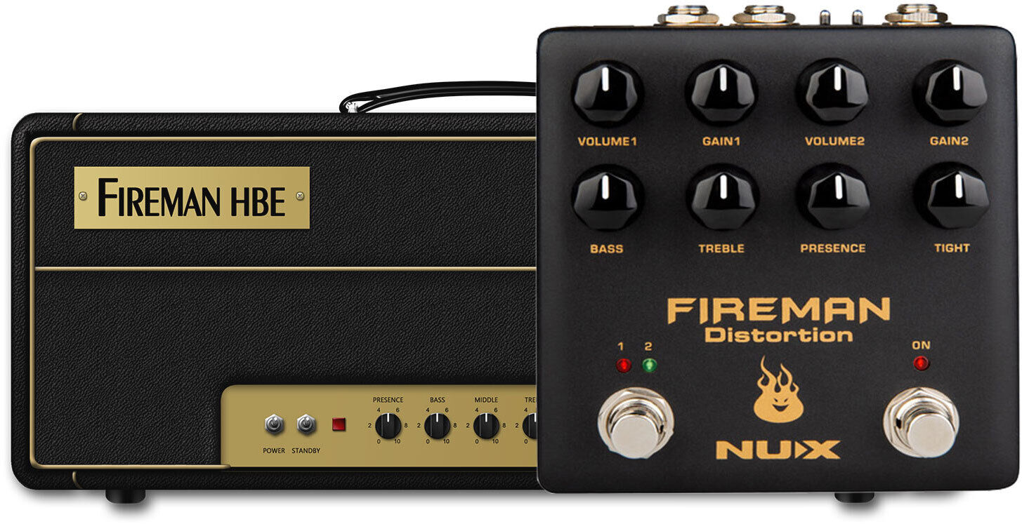 NU-X Verdugo Fireman Dual Channel Distortion Effects Pedal — view 2