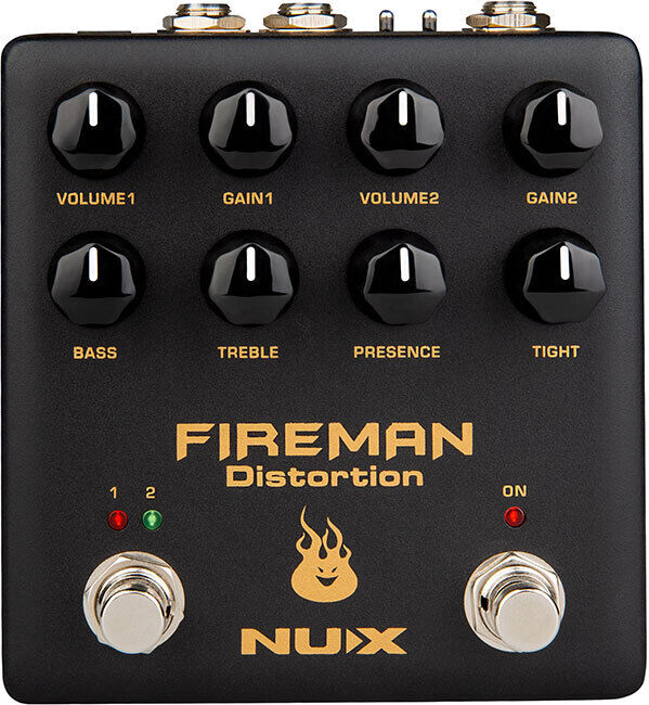 NU-X Verdugo Fireman Dual Channel Distortion Effects Pedal