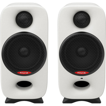 NU-X Axon 3 Studio Reference Monitor Speakers - White (Pair) - 90W Bi-Amp, Bluetooth, 3" Woofer, DSP Acoustic Correction, Compact Design — view 2