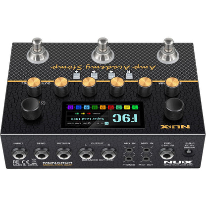 NU-X Monarch Series Amp Academy 3-Footswitch Stomp Guitar Amp Modeler — view 2