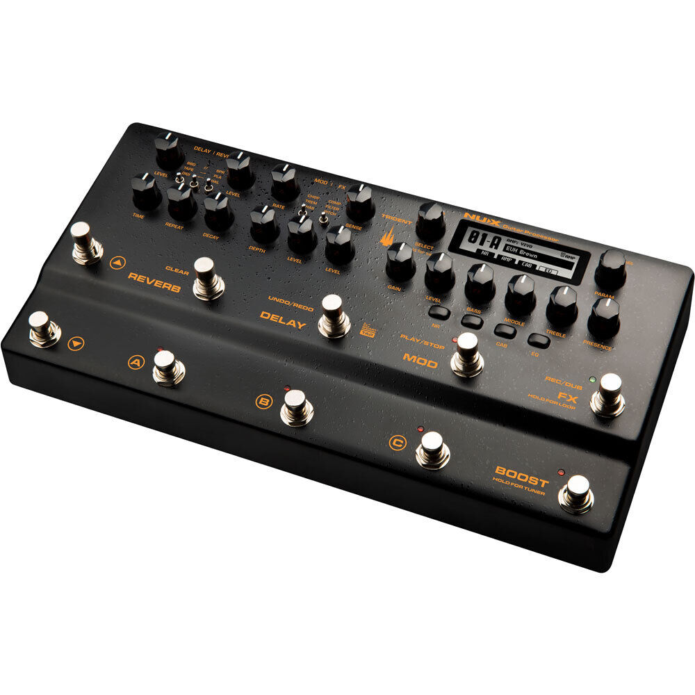 NU-X NME-5 Trident Guitar FX Processor with TSAC-4K Amp Modeling and 27 Cab IRs — view 3