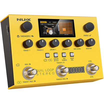 NUX Dual Loop Stereo Pedal with Dual Tracks, Built-in Effects, MIDI I/O, and 90 Minutes Recording Time — view 2