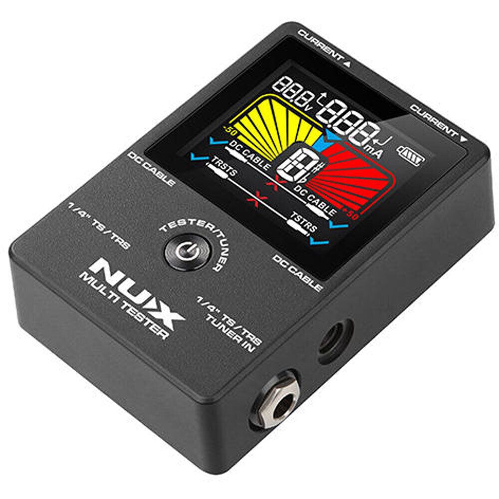NUX NMT-1 4-in-1 Multi Tester with Patch Cable & DC Cable Tester, Pedal Meter, Chromatic Tuner, USB-C Charging — view 2