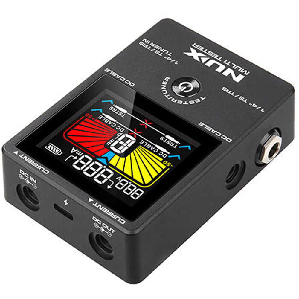 NUX NMT-1 4-in-1 Multi Tester with Patch Cable & DC Cable Tester, Pedal Meter, Chromatic Tuner, USB-C Charging — view 4