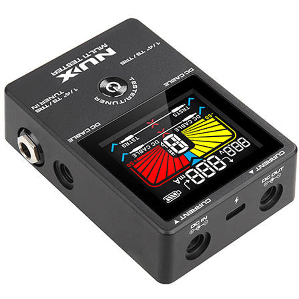 NUX NMT-1 4-in-1 Multi Tester with Patch Cable & DC Cable Tester, Pedal Meter, Chromatic Tuner, USB-C Charging — view 3