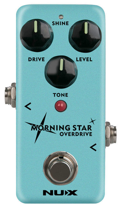 NU-X Mini Core Series Morning Star Overdrive Pedal with Shine Circuit and True/Buffer Bypass