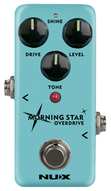 NU-X Mini Core Series Morning Star Overdrive Pedal with Shine Circuit and True/Buffer Bypass