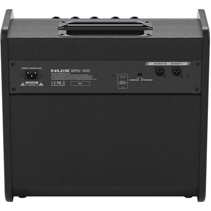 NU-X NPA-100 Professional Monitor Speaker for Digital Drums, 120W, 12" Woofer, Dual-Channel Inputs, Bluetooth, XLR Outputs, 3-Band EQ — view 4