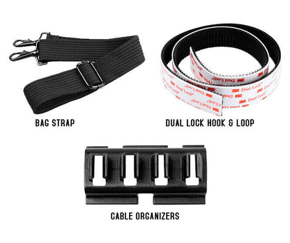 NU-X Bumblebee Medium Manageable FX Pedalboard with Cable Organizers and Carrying Bag — view 2