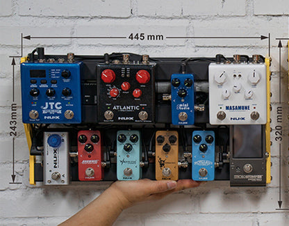 NU-X Bumblebee Medium Manageable FX Pedalboard with Cable Organizers and Carrying Bag — view 4