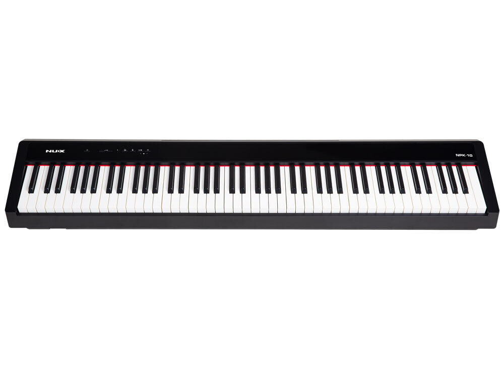 NU-X NPK-10 Portable 88-Key Digital Piano with Triple-Sensor Keyboard and Bluetooth Connectivity in Black