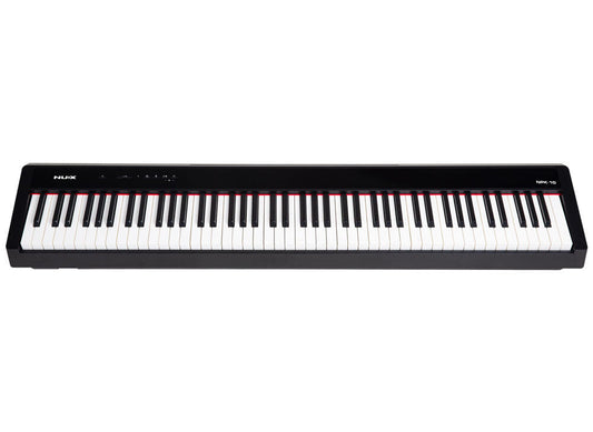 NU-X NPK-10 Portable 88-Key Digital Piano with Triple-Sensor Keyboard and Bluetooth Connectivity in Black