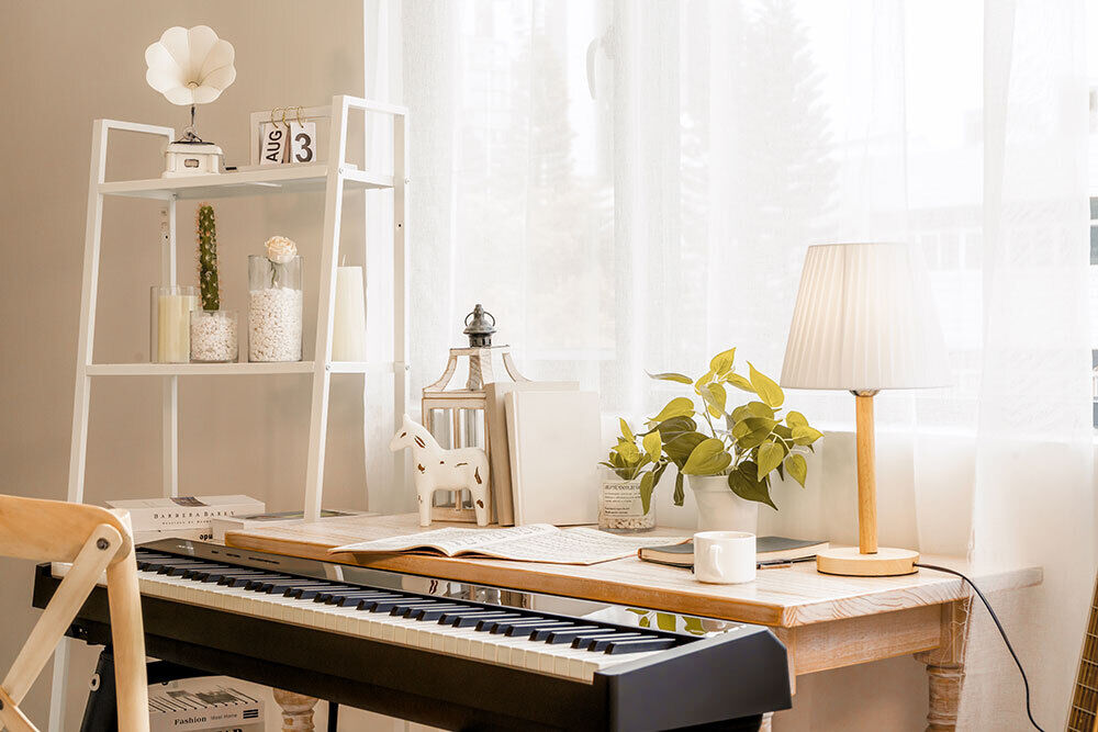 NU-X NPK-10 Portable 88-Key Digital Piano with Triple-Sensor Keyboard and Bluetooth Connectivity in Black — view 5