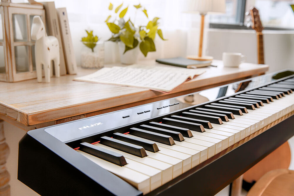 NU-X NPK-10 Portable 88-Key Digital Piano with Triple-Sensor Keyboard and Bluetooth Connectivity in Black — view 3