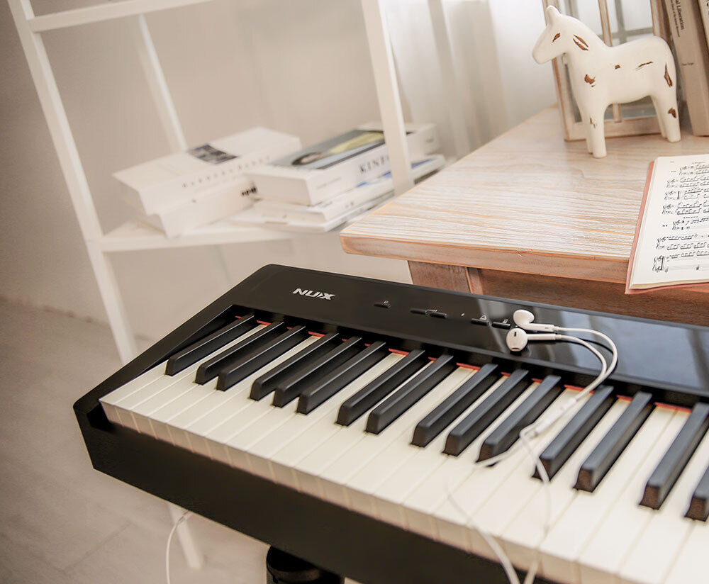 NU-X NPK-10 Portable 88-Key Digital Piano with Triple-Sensor Keyboard and Bluetooth Connectivity in Black — view 4