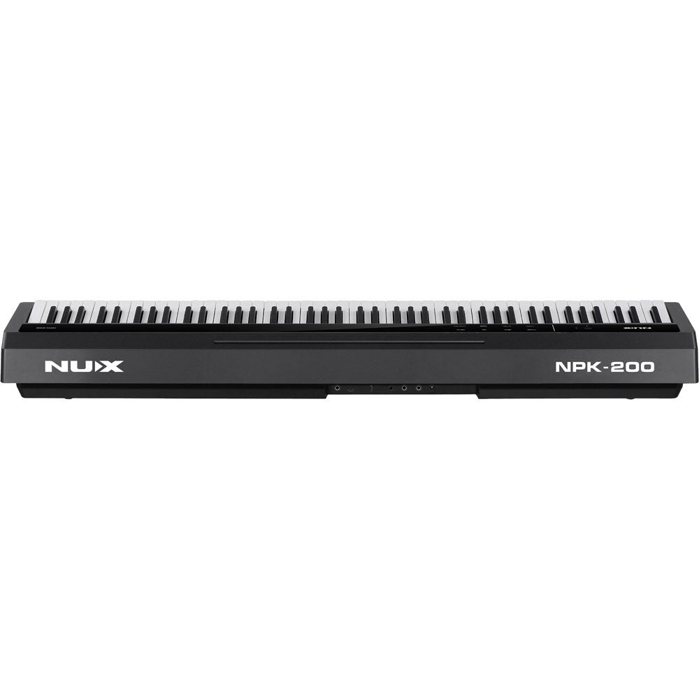 NUX NPK-200 Portable 88-Key Digital Piano, Triple-Sensor Hammer Action Keyboard, Bluetooth, 30 Tones, 128 Polyphony, 10W Speakers, Black — view 2
