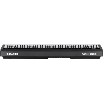 NUX NPK-200 Portable 88-Key Digital Piano, Triple-Sensor Hammer Action Keyboard, Bluetooth, 30 Tones, 128 Polyphony, 10W Speakers, Black — view 2