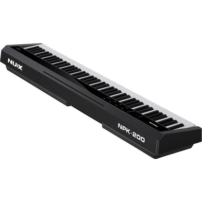 NUX NPK-200 Portable 88-Key Digital Piano, Triple-Sensor Hammer Action Keyboard, Bluetooth, 30 Tones, 128 Polyphony, 10W Speakers, Black — view 5