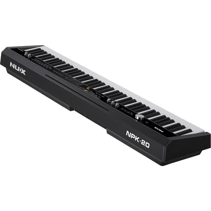NUX NPK-20 Portable 88-Key Digital Piano with 271 Sounds, Bluetooth, Microphone Input, and Auto Accompaniment in Black — view 5