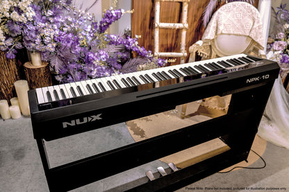 NU-X NPS-1 Digital Piano Stand Black with 3-Pedals — view 6