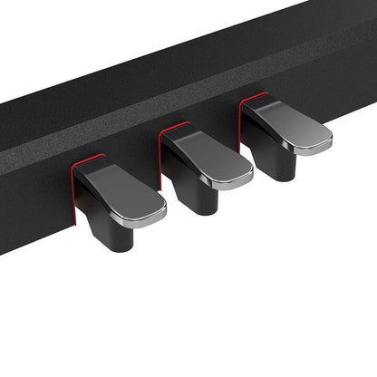 NU-X NPS-2 Digital Piano Stand in Black with 3 Pedals — view 4