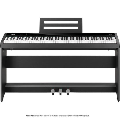 NU-X NPS-2 Digital Piano Stand in Black with 3 Pedals — view 6