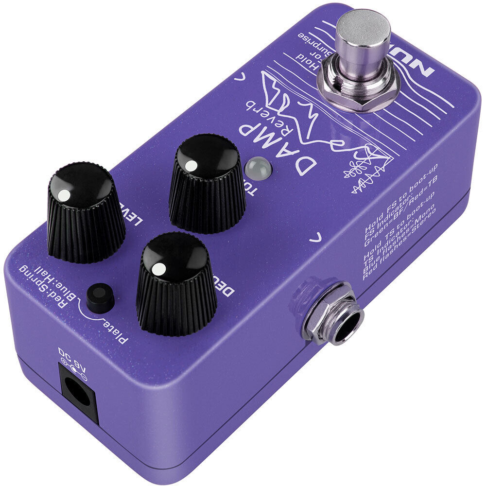 NU-X Mini Core Series Damp Reverb Effects Pedal NRV-3 with 3 Modes: Plate, Spring, Hall, True-bypass, Stereo I/O, USB-C Firmware Update — view 4