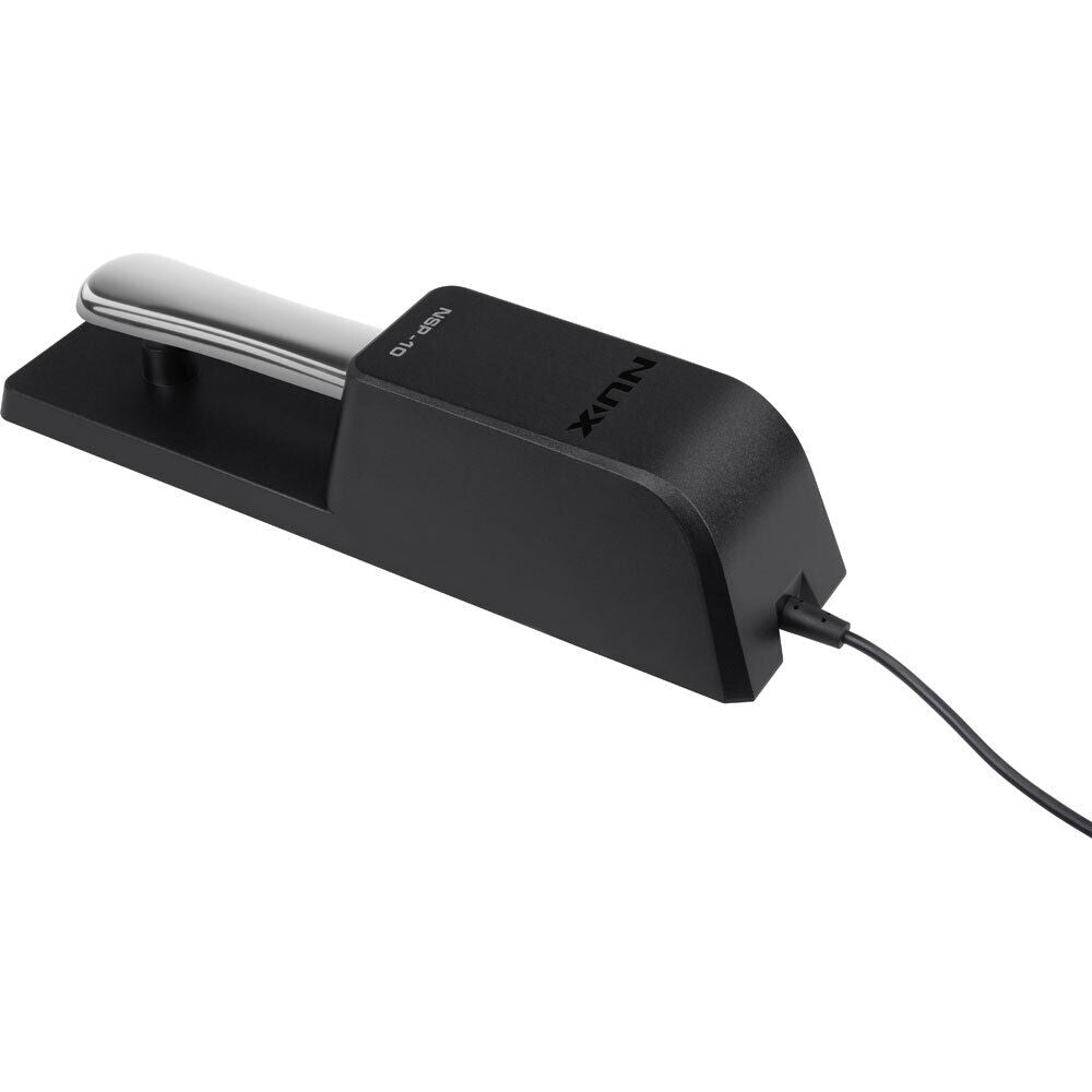 NU-X Piano Style Sustain Pedal with 2m Cable, Polarity Switch, Metal Housing, Anti-Slip Base, Compatible with Keyboards and Synthesizers — view 5