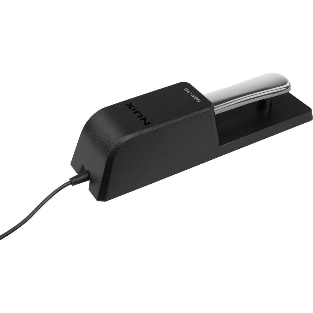 NU-X Piano Style Sustain Pedal with 2m Cable, Polarity Switch, Metal Housing, Anti-Slip Base, Compatible with Keyboards and Synthesizers — view 2