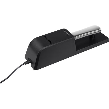 NU-X Piano Style Sustain Pedal with 2m Cable, Polarity Switch, Metal Housing, Anti-Slip Base, Compatible with Keyboards and Synthesizers — view 2