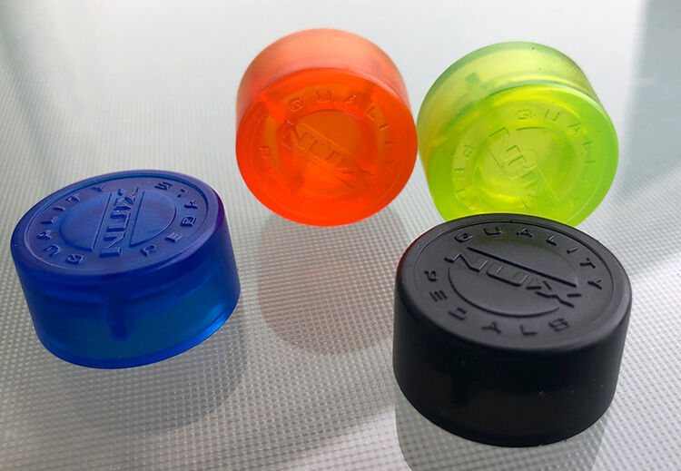 NUX Pedal Topper Footswitch Caps Assorted Colors Pack of 5 — view 2