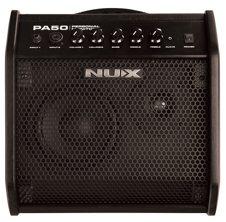 NUX PA-50 50W Personal Monitor Amplifier for Electric Guitar and Acoustic Instruments