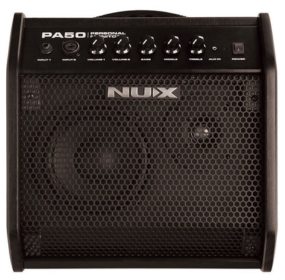 NUX PA-50 50W Personal Monitor Amplifier for Electric Guitar and Acoustic Instruments