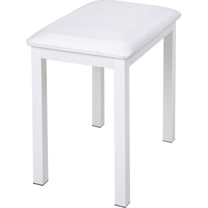 NU-X Metal Piano Bench with Vinyl Padded Top in White Finish — view 4