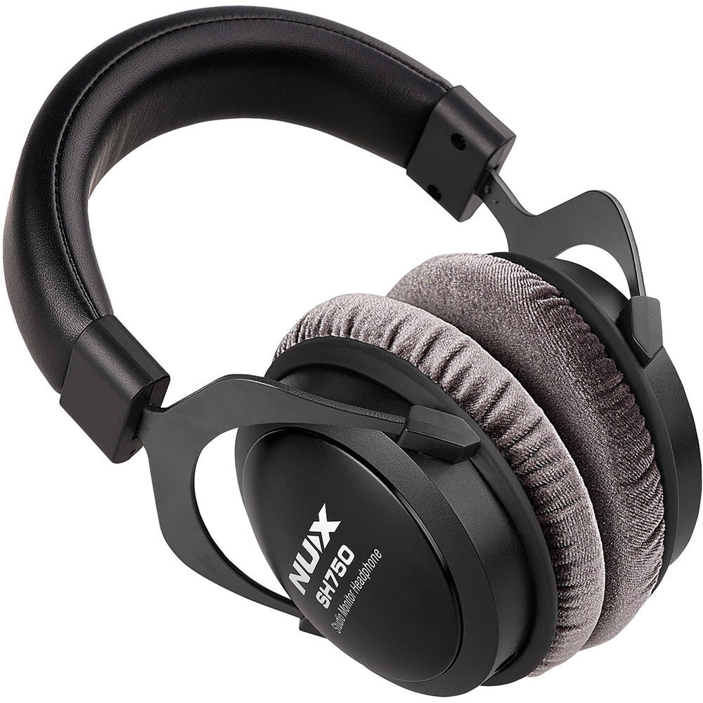 NU-X Audio Closed-Back Studio Monitor Headphones with 50mm Drivers and Adjustable Headband — view 4