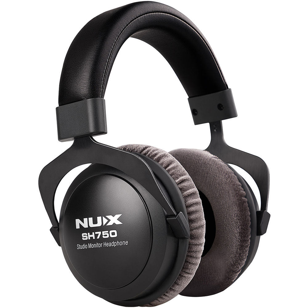 NU-X Audio Closed-Back Studio Monitor Headphones with 50mm Drivers and Adjustable Headband — view 5