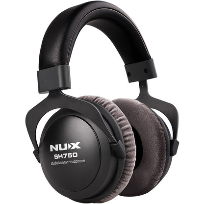NU-X Audio Closed-Back Studio Monitor Headphones with 50mm Drivers and Adjustable Headband — view 5