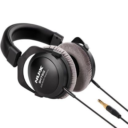 NU-X Audio Closed-Back Studio Monitor Headphones with 50mm Drivers and Adjustable Headband — view 6