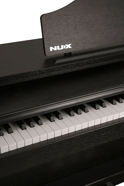 NU-X WK520 Upright 88-Key Digital Piano with Bluetooth and LED Indicators in Dark Wood Finish — view 5