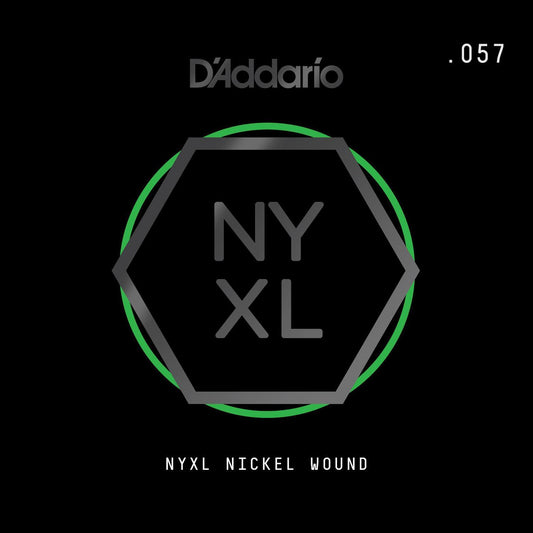 D'Addario NYXL Nickel Wound Electric Guitar Single String, .057