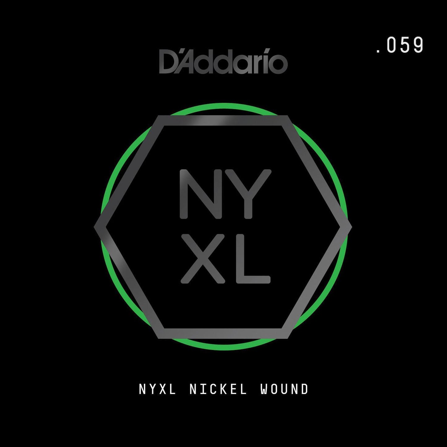 D'Addario NYXL Nickel Wound Electric Guitar Single String, .059 — view 2