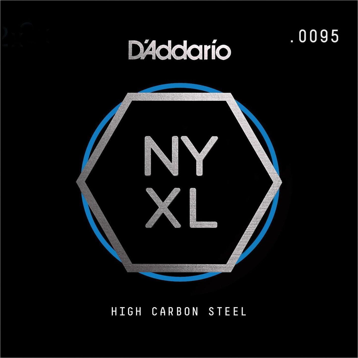 D'Addario NYS0095 Single Plain Steel Guitar String, .0095