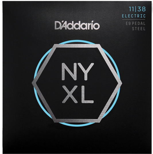 D'Addario NYXL1138PS Nickel Wound Pedal Steel Guitar Strings, Regular Light, 11-38