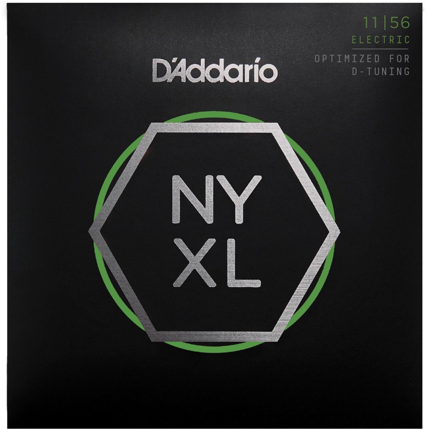 D'Addario NYXL1156 Nickel Wound Electric Guitar Strings, Medium Top - Extra-Heavy Bottom, 11-56