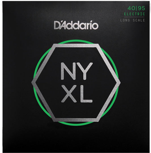 D'Addario NYXL4095 Nickel Wound Bass Guitar Strings, Super Light, 40-95, Long Scale