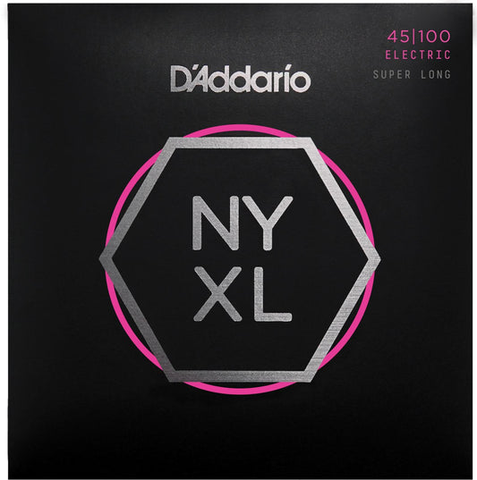 D'Addario NYXL45100SL Super Long Scale Regular Light Bass Strings 45-100